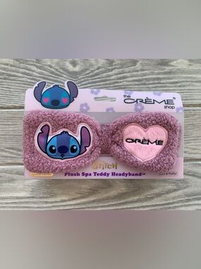 The Crème Shop x Stitch Pink Plush Spa Teddy Headband Special Edition